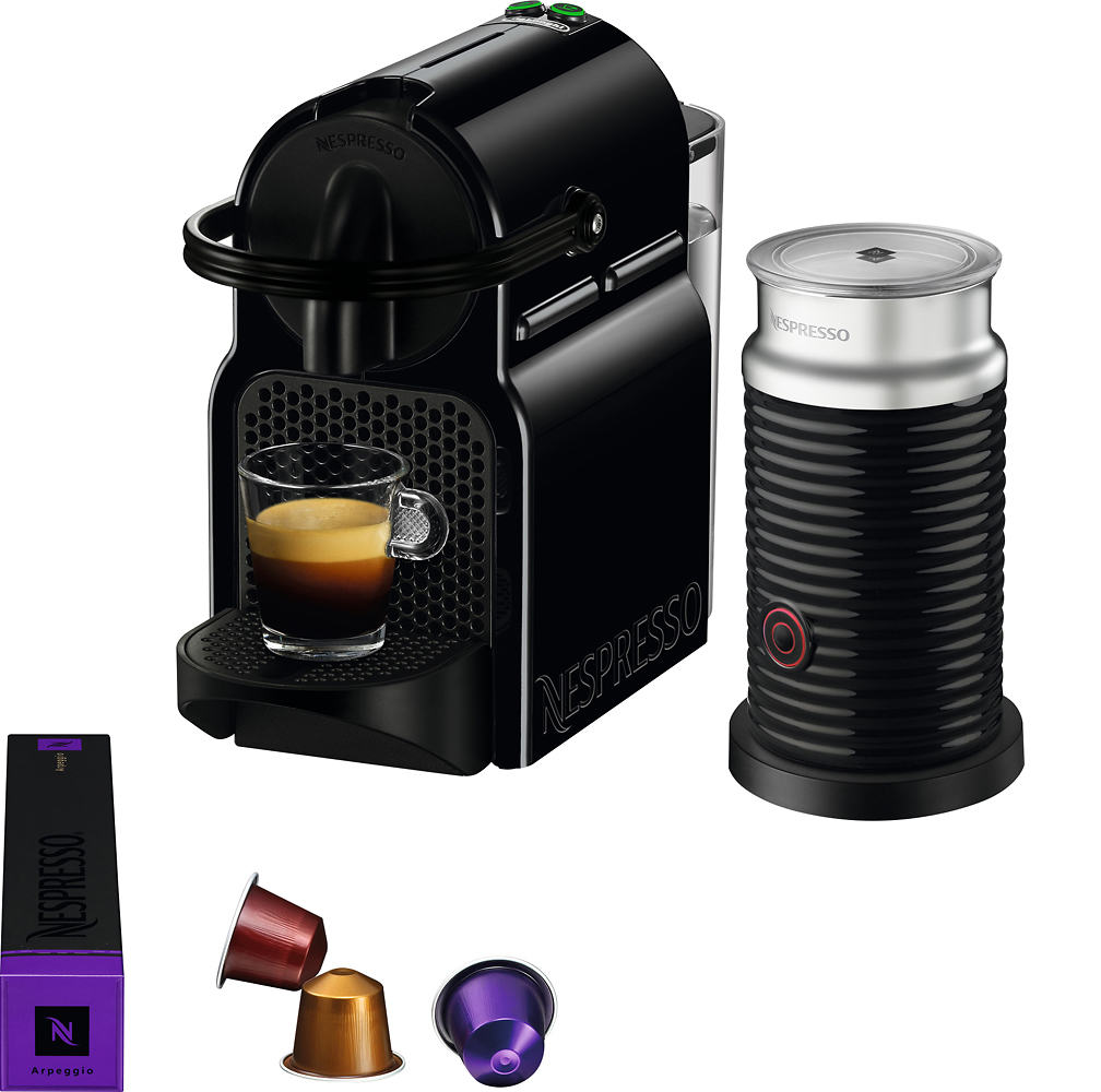 DeLonghi Nespresso - Inissia Espresso Machine with Aeroccino Milk Frother